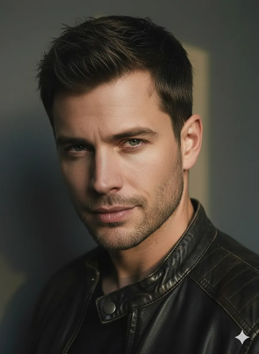 Intense Male Portrait Cinematic